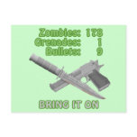 Bring on the Zombies postcards