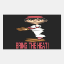 Bring The Heat Rectangle Stickers