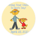 Bring Your Child To Work Day 2010 Stickers