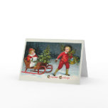"Bringing Home Christmas Holly" Card