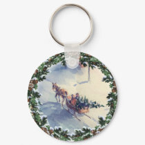 BRINGING HOME the TREE by SHARON SHARPE keychains by sharonsharpe BRINGING HOME the TREE by SHARON SHARPE keychains