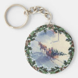 BRINGING HOME the TREE by SHARON SHARPE Keychains