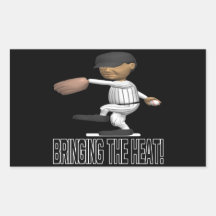 Bringing The Heat Rectangular Sticker