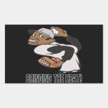 Bringing The Heat Rectangular Sticker