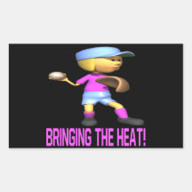 Bringing The Heat Rectangular Stickers