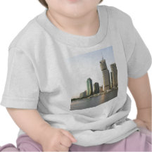 Brisbane city skyline t shirts