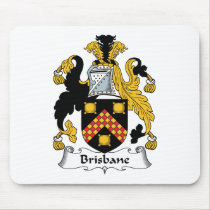 Brisbane Family Crest mousepads