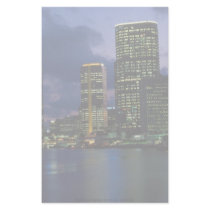 Brisbane skyline at dusk, Australia Personalized Stationery
