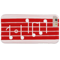 Bristles Musical Notes Barely There iPhone 6 Plus Case