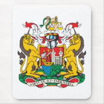 Bristol Coat of Arms mousepads by FlagTshirts Bristol Coat of Arms mousepads