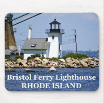 Bristol Ferry Lighthouse, Rhode Island Mousepad mousepads