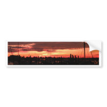 Bristol Rhode Island sunset Bumper Stickers