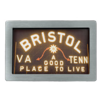 Bristol, Va, Tenn Night sign belt buckle