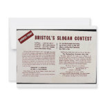 Bristol's Slogan Contest Custom Invites