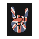 Brit Rock Hand Postcard