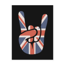 Brit Rock Hand postcards