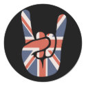 Brit Rock Hand stickers