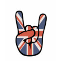 Brit Rock Hand t-shirts