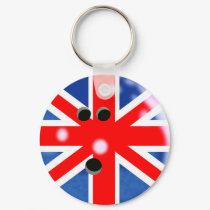 Britain Bowling Ball Keychain by JJ_Paul Britain Bowling Ball Keychain
