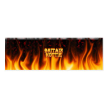 Britain Hottie fire and flames Red marble Business Card Templates