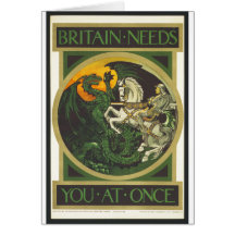 Britain Needs You At Once Dragon vs Knight Cards