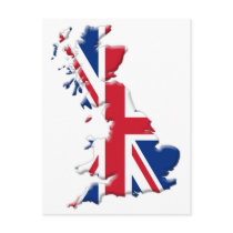 Britain Shape-Flag postcards