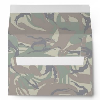 British 95 Forest Green Camouflage - Lightened envelope
