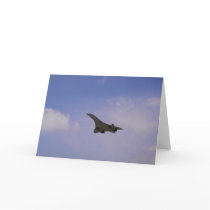 British Aerospace/Aerospatiale Concorde in flight, Greeting Card