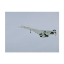British Airways Concorde on final descent, Ottawa, Post Card