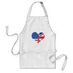 British American Heart Apron
