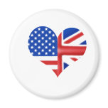 British American Heart Magnets