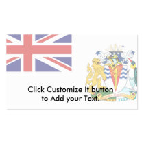 British Antarctic Territory, Antarctica flag Business Card Template