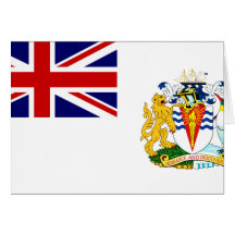 British Antarctic Territory, Antarctica flag Greeting Cards