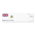 British Antarctic Territory Flag with Name bumper stickers