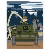 British Army Soldier and Tank Scene Flyer