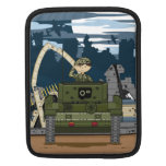 British Army Soldier and Tank Scene ipad Sleeve