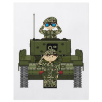 British Army Soldiers and Tank Flyer