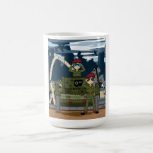British Army Soldiers and Tank Scene Coffee Mug