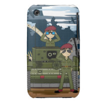 British Army Soldiers and Tank Scene iphone Case Case-mate Iphone 3 Case