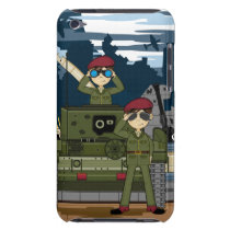 British Army Soldiers and Tank Scene itouch Case Barely There Ipod Cases