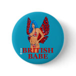 British Babe button