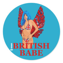 British Babe stickers