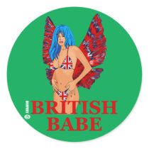 British Babe stickers