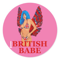 British Babe stickers