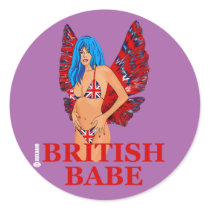 British Babe stickers