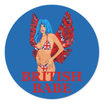 British Babe stickers