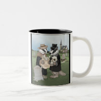 British Badgers Behaving Badly Mug mugs