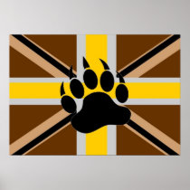 British Bear Pride Flag Posters