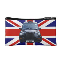 British Black Taxi Cab Makeup Bag