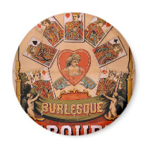 British Blonde Burlesque, 'Troupe' Retro Theater Refrigerator Magnet